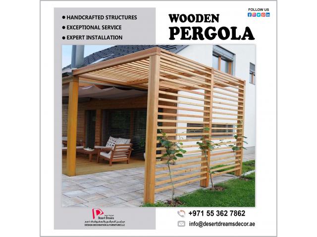 Wooden Pergola Supply and Installation with Affordable Cost in Uae.