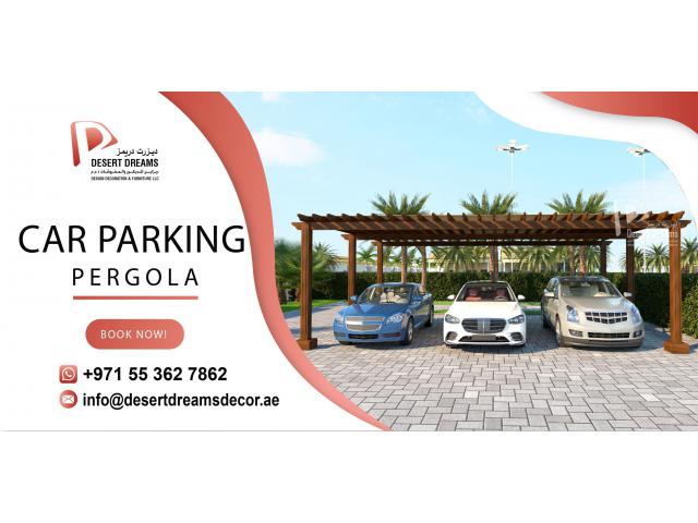 Car Parking Wooden Structures in Uae | Supply and Install Parking Pergola in Uae.
