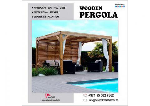 Manufacturer and Suppliers of Wooden Pergola in Dubai, Abu Dhabi, Al Ain.