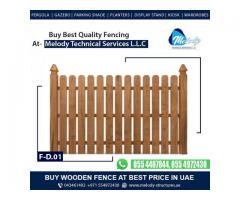 Wooden Fence | Privacy Fence | Garden Fence Dubai, Abu Dhabi