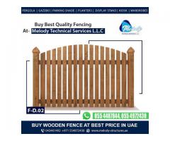 Wooden Fence | Privacy Fence | Garden Fence Dubai, Abu Dhabi