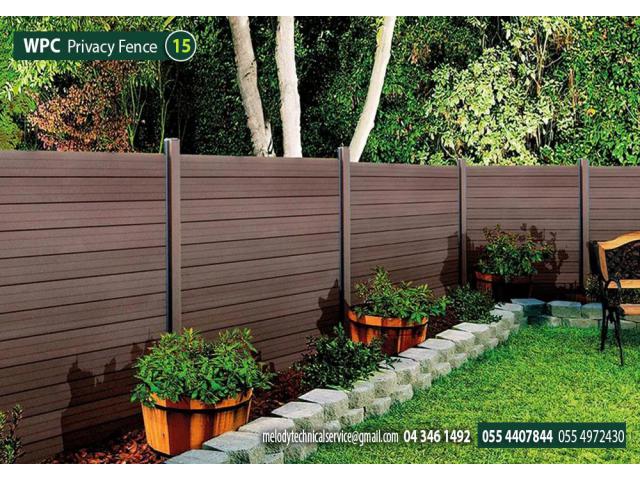 WPC Fence in Dubai | Composite Wood fence in UAE