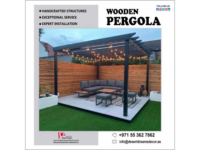 Best Prices Wooden Pergola in Dubai, Abu Dhabi, Al Ain.