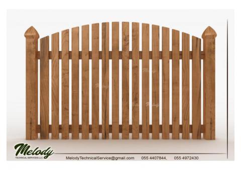 Wooden Fence For Garden Security And Privacy in Dubai