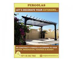Pergola Construction in Dubai | Best Pergola Suppliers | Wooden Pergola Uae.