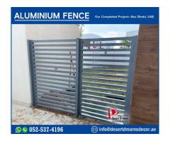 Wall Mounted Strong Aluminum Fences in Uae | Slatted Privacy Fences in Uae.