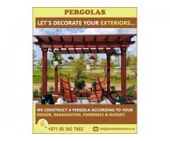 High Quality Outdoor Pergolas in Uae | Louver Roof Pergola.