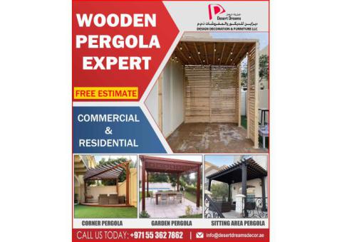 Pergola in Dubai | Pergola in Abu Dhabi | Solid Wood Pergola Uae.