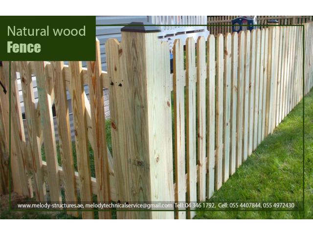 Wooden Fence | Picket Fence | Garden Fence Supply and install in Abu Dhabi