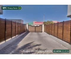 WPC Fence Abu Dhabi | Composite wood fence supply and install in Abu Dhabi