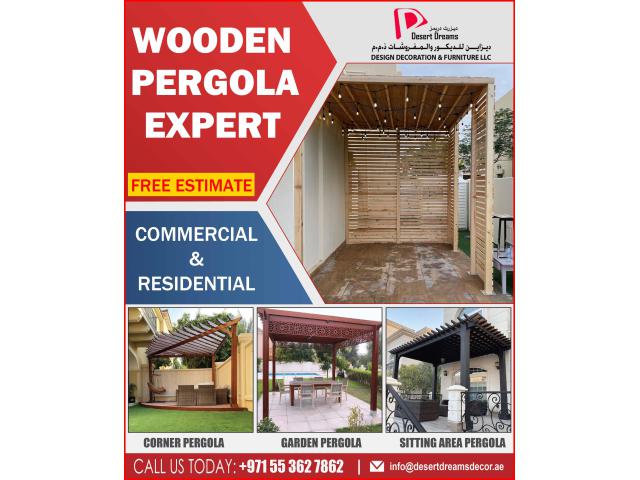 Best Wooden Pergola Company Uae | Outdoor Wooden Pergola Uae.