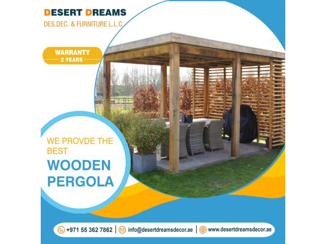 Wooden Pergola By Desert Dreams | Premium Wooden Pergolas Uae.