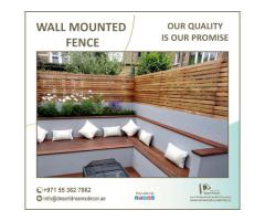 Garden Fence | Natural Wood Fence | White Picket Fence | Uae.