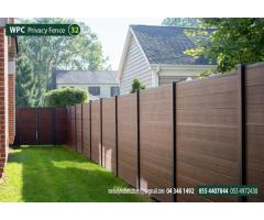 wpc fence in Abu Dhabi | composite wood fence | privacy fence