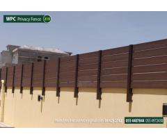 wpc fence in Abu Dhabi | composite wood fence | privacy fence