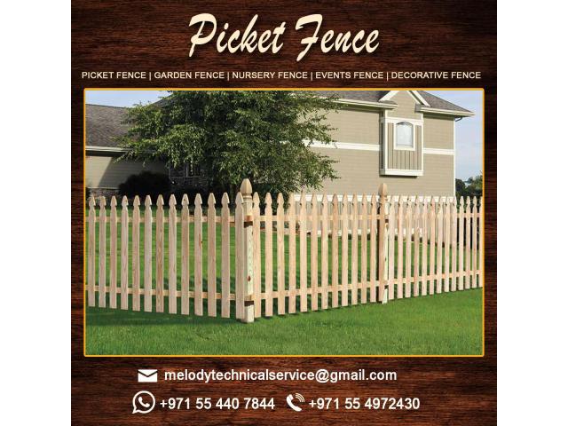 Wooden Fence in Dubai | Picket Fence in UAE | Garden Fencing Suppliers Dubai