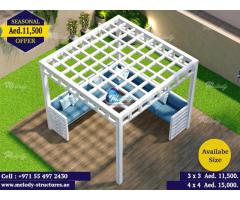 Pergola Offer with seating in Sharjah | Pergola sale Sharjah UAE | Best Price Pergola