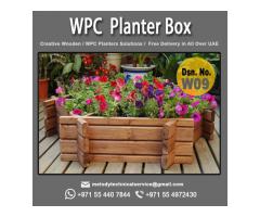 Wooden planter in Dubai | planter box in UAE | wooden flower pots