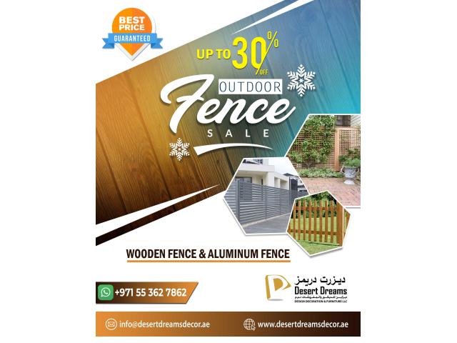 Outdoor Wooden Fence Dubai-Outdoor Wooden Fence Abu Dhabi.