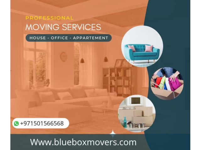 0501566568 BlueBox Movers in Serena Dubai Villa,Office,Flat move with Close Truck