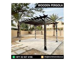 Wooden Pergola Project Dubai, Uae.