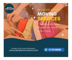 0501566568 BlueBox Movers in Arjan Villa,Office,Flat move with Close Truckwith Close Truck