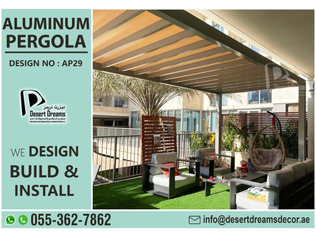 Aluminum Pergola Abu Dhabi-Aluminum Pergola Dubai, Uae.