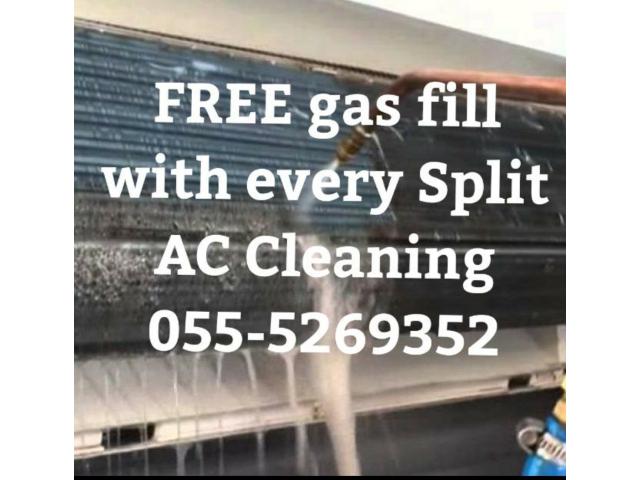 all kind of ac services in umm al quwain 055-5269352 repair clean split gas