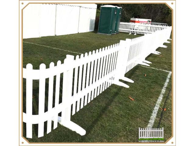 White Picket Fence | Natural Wood Fence supply and install in UAE