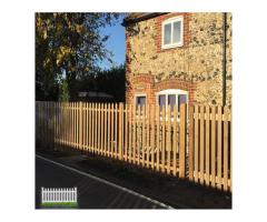 White Picket Fence | Natural Wood Fence supply and install in UAE