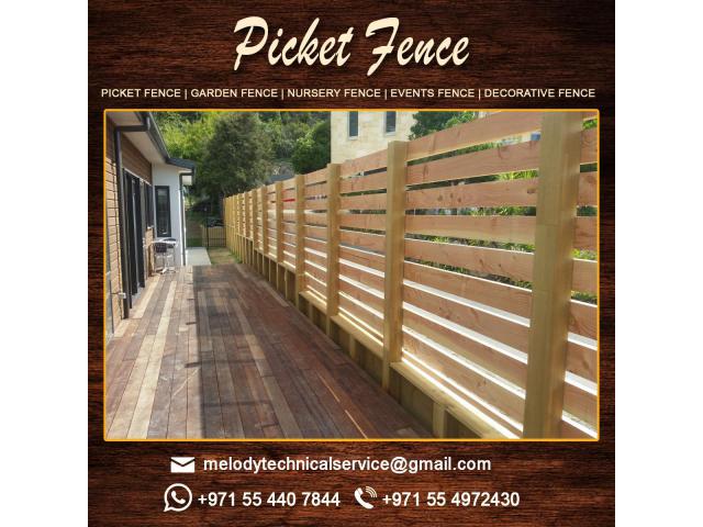 Wooden Fence | Privacy Fence fence | Creative Fence in Dubai