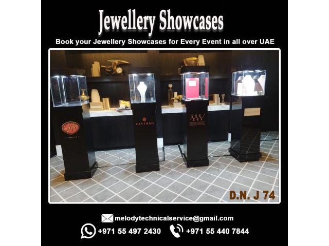 Jewelry Display Showcases for Rent Book hurry-up now UAE