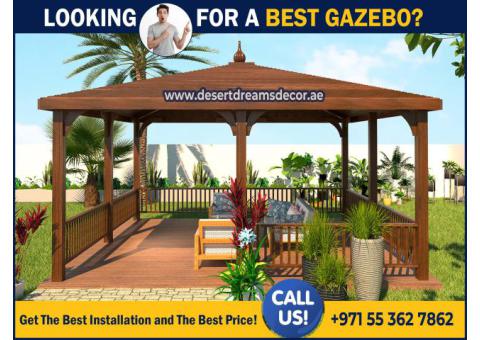 Malaysia Wood Gazebo | Teak Wood Gazebo | Lowest Price Gazebo in Uae.