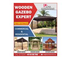 Malaysia Wood Gazebo | Teak Wood Gazebo | Lowest Price Gazebo in Uae.