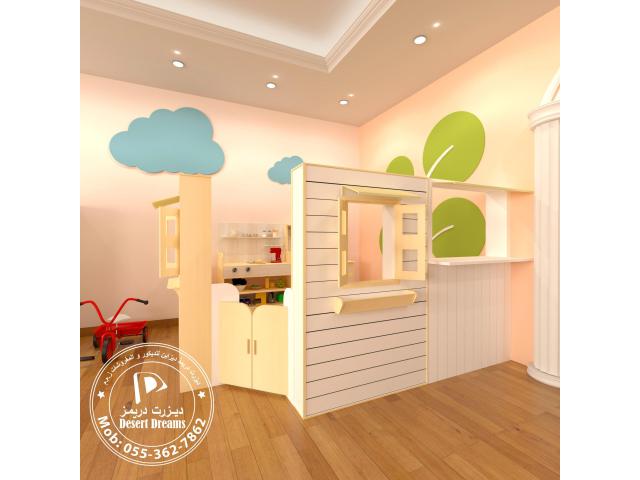 Nursery Design and Decor in Abu Dhabi | Wooden Play House | Wooden Furniture.