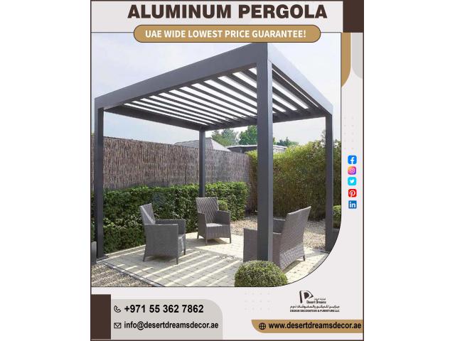 Luxury Aluminum Pergola Uae | Modern Look Aluminum Pergola Uae.