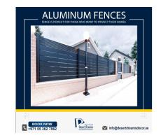Aluminum Slatted Fence Dubai | Privacy Slatted Aluminum Fence Abu Dhabi.