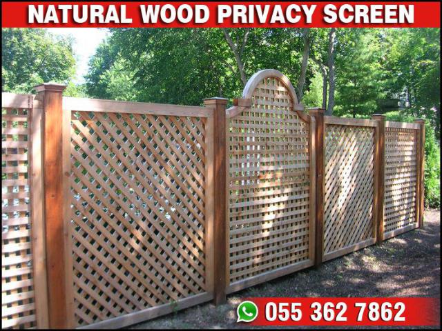 Wooden Privacy Screen Uae | Wooden Mesh Fence | Privacy Fence Solution Uae.