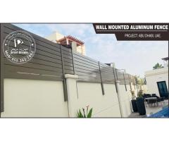 Wall Mounted Aluminum Fence Abu Dhabi | Slatted Privacy Panels Uae.