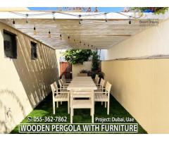 Pergola Best Prices Uae | 5 Years Warranty | Wooden Pergola Dubai.