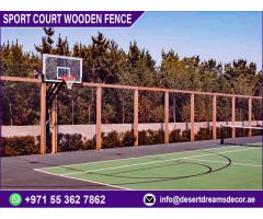 Outdoor Privacy Screen Uae | Wooden Mesh Panels | Natural Wood Fence Uae.