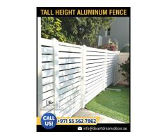 Aluminum Slatted Fence Dubai | Aluminum Vertical Fence | Aluminum Doors.