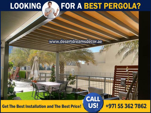 Aluminum Sun Shades Pergola Dubai | Design and Build Aluminum Pergolas Uae.