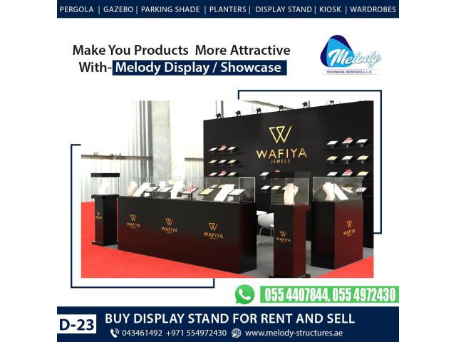 Jewelry Display Showcases Available For Rent in Dubai - UAE