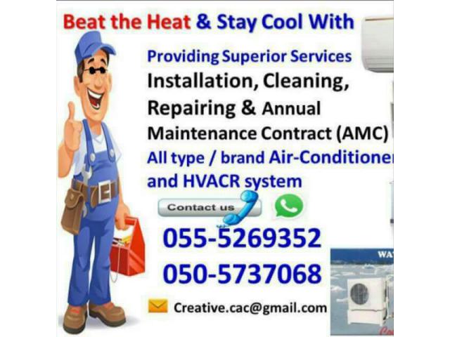 low cost ac services in ajman sharjah dubai 055-5269352