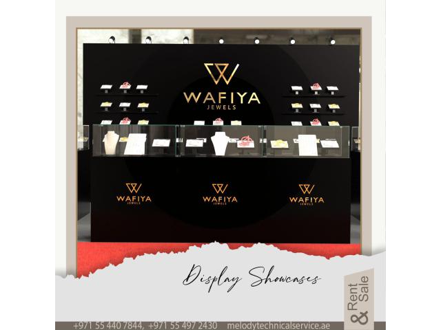 Buy Jewelry Display Stand in UAE | Jewelry Event Showcase | Rental Display Showcases