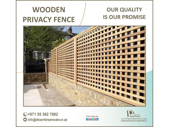 Wooden Fences Suppliers in Dubai, Uae.