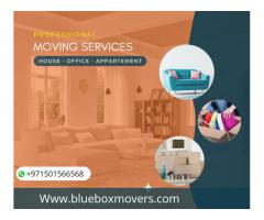 0501566568 BlueBox Movers and Packers in DIFC Office,Flat move with Close Truck