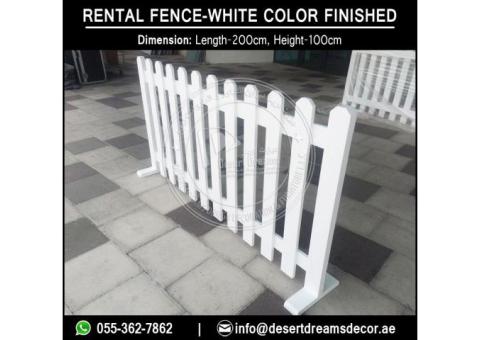 Free Standing Fences Dubai | Multi-Color Fences | Events Fences Rental Uae.
