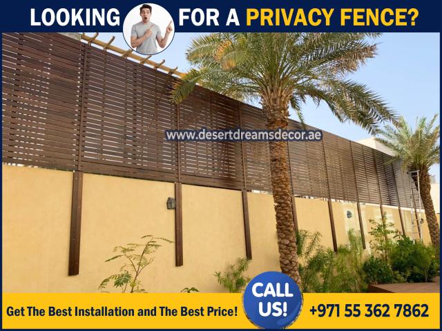 Wooden Fences and Boundaries in Uae.